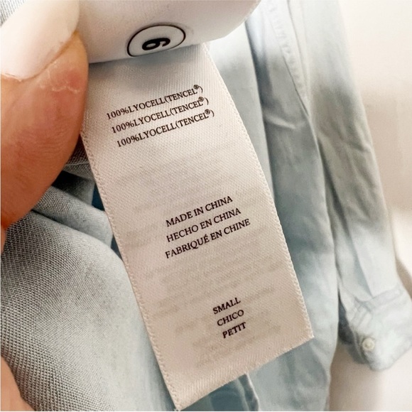 Rails Ingrid Chambray Top in Light Vintage Size Small - Picture 5 of 5